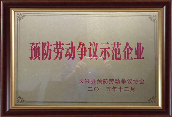 Demonstration Enterprise To Prevent Labor Disputes